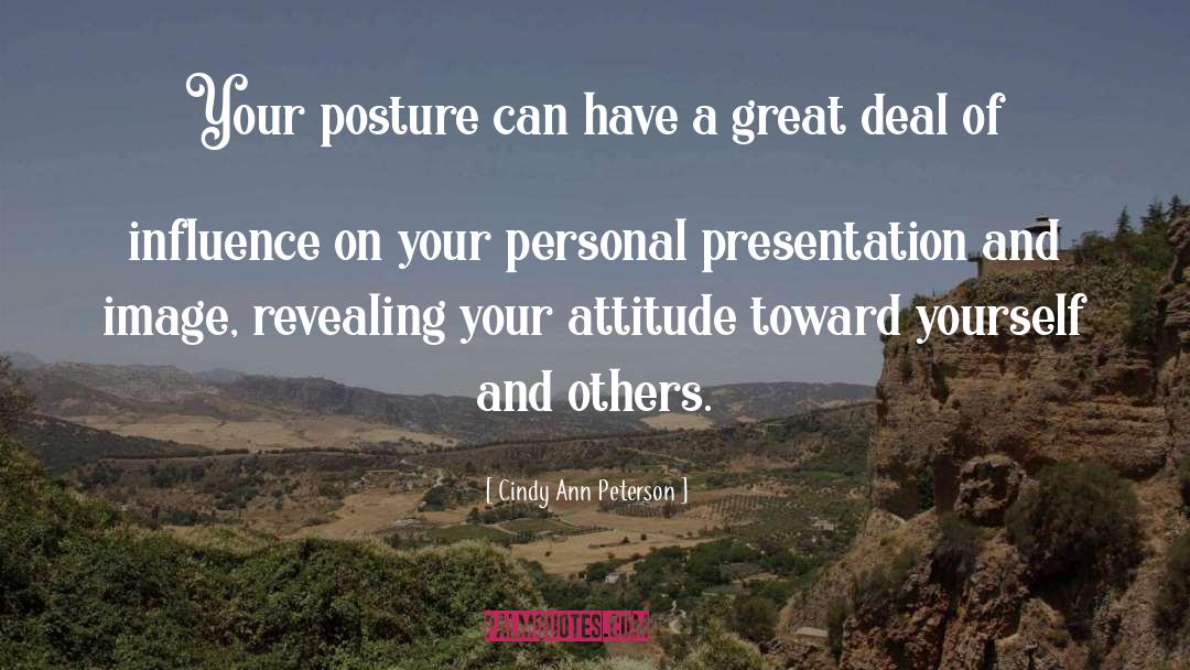 Presentation quotes by Cindy Ann Peterson