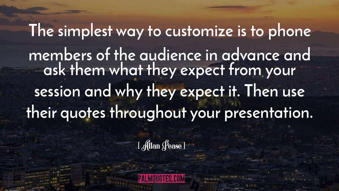 Presentation quotes by Allan Pease