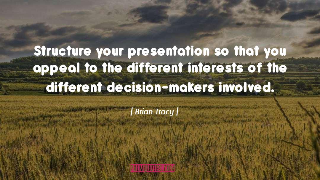 Presentation quotes by Brian Tracy