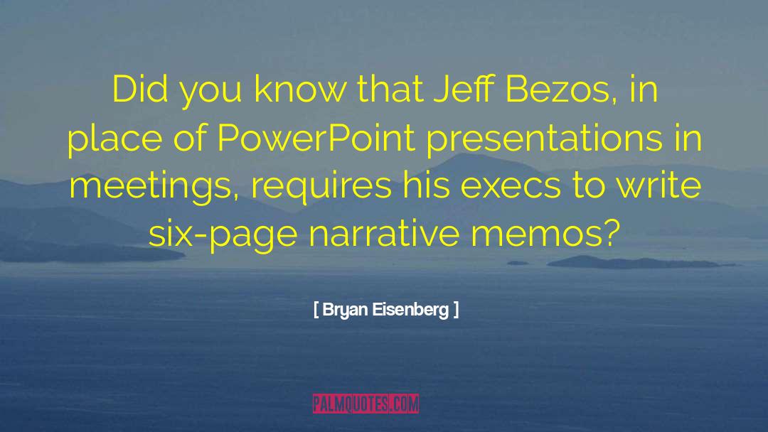 Presentations quotes by Bryan Eisenberg