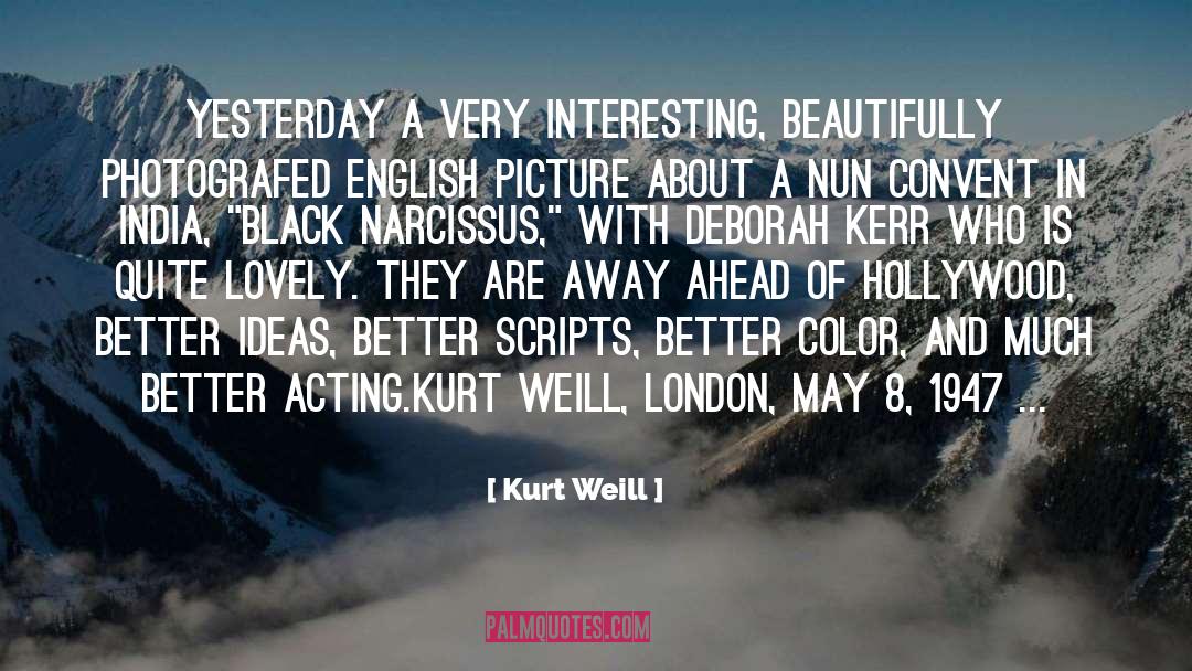 Presentimientos In English quotes by Kurt Weill