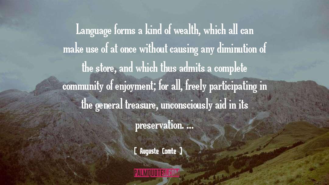 Preservation quotes by Auguste Comte