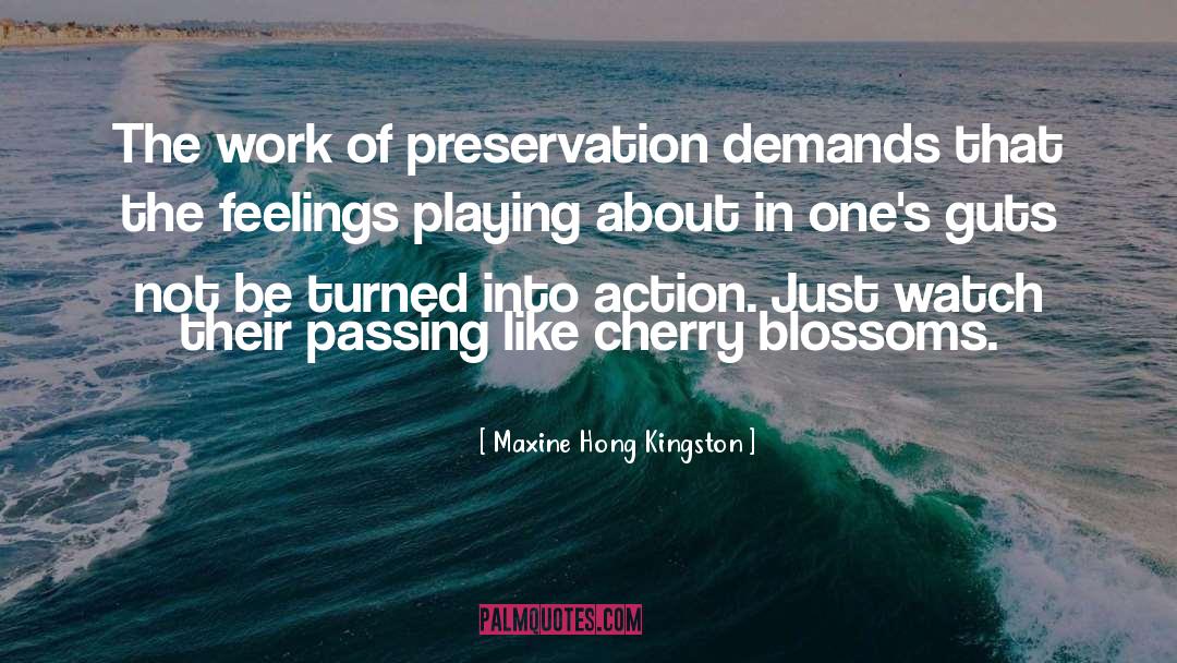 Preservation quotes by Maxine Hong Kingston