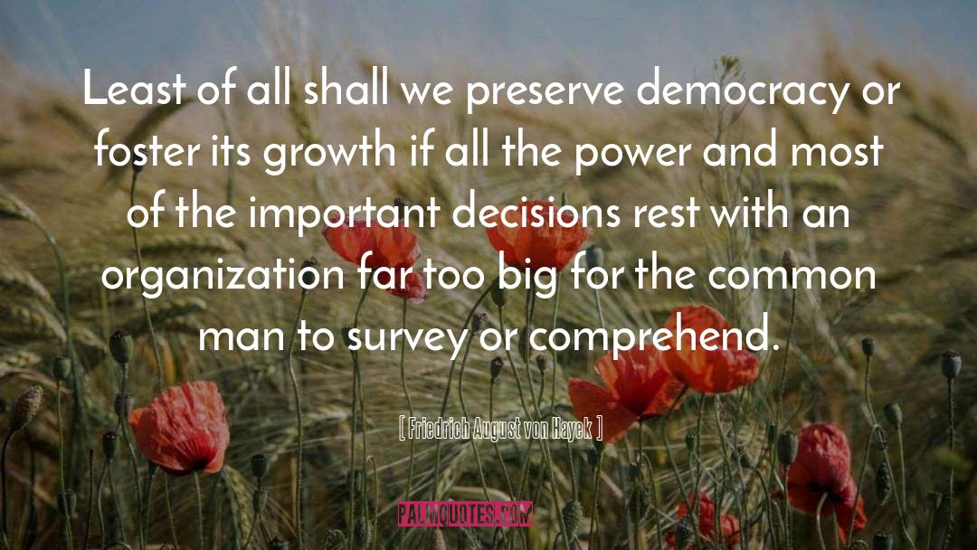Preserve Democracy quotes by Friedrich August Von Hayek