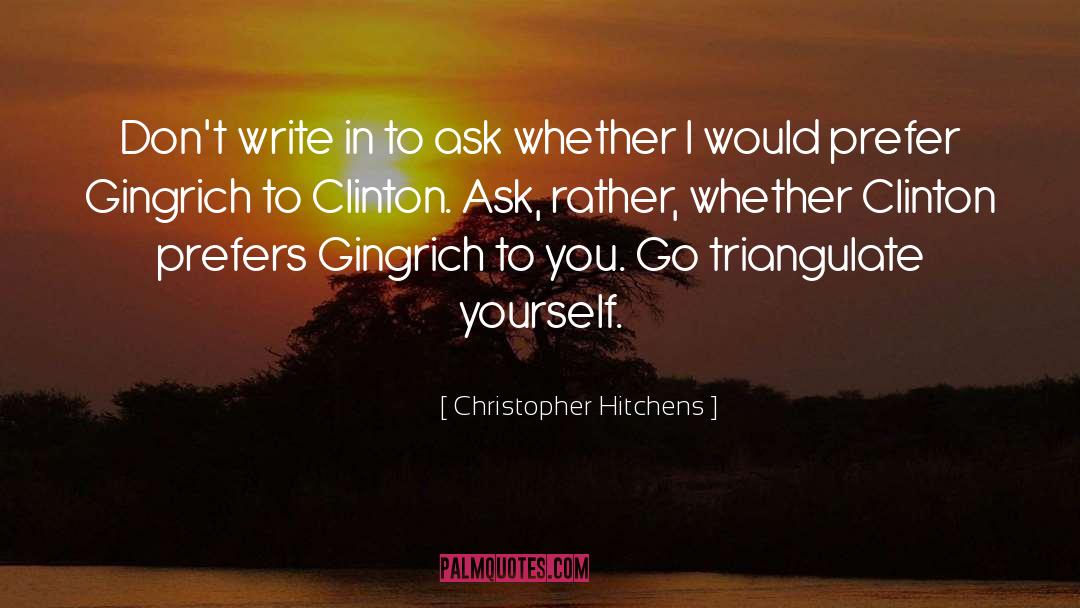 President Bill Clinton quotes by Christopher Hitchens