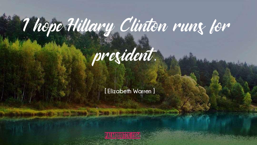 President Clinton quotes by Elizabeth Warren