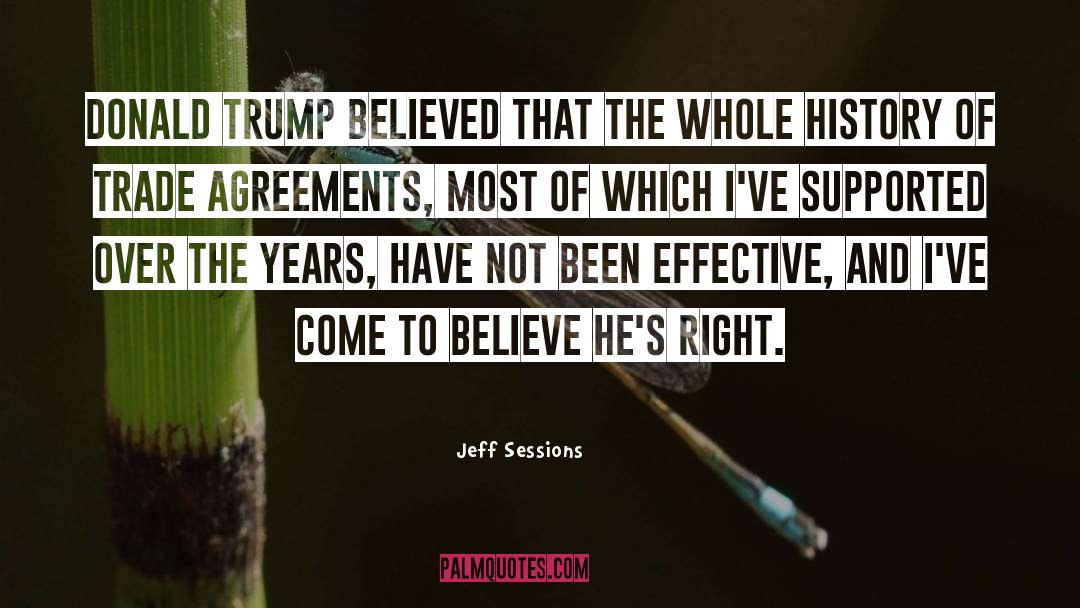 President Donald Trump quotes by Jeff Sessions