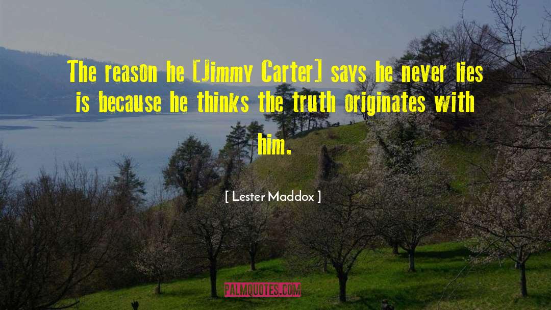 President Jimmy Carter quotes by Lester Maddox