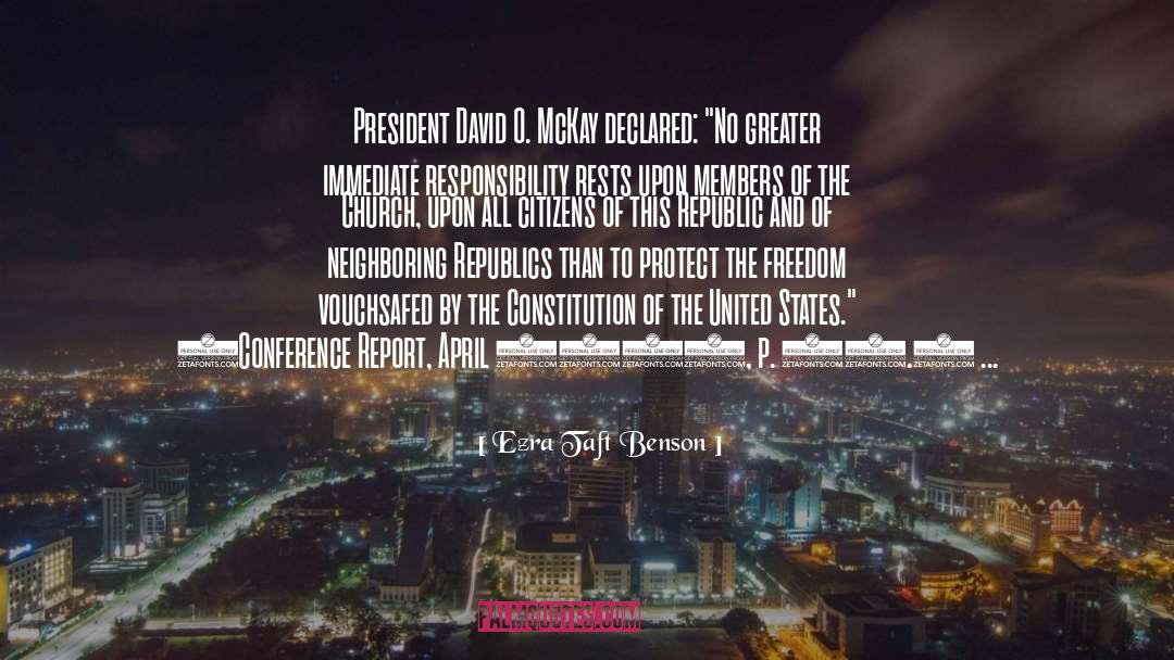 President Of Iran quotes by Ezra Taft Benson