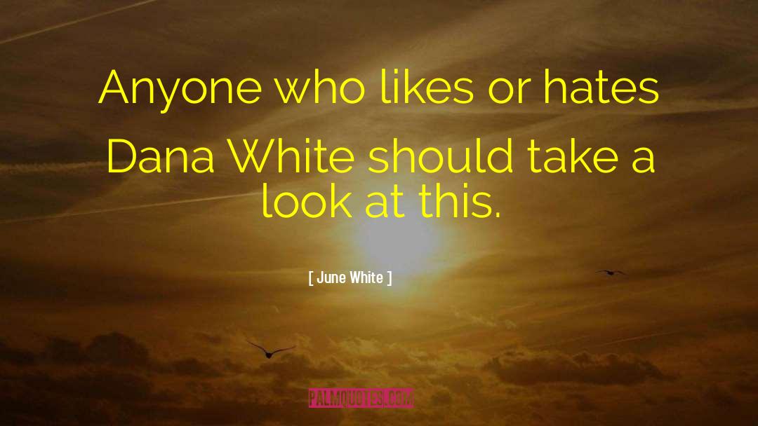 President Of Mma Company quotes by June White