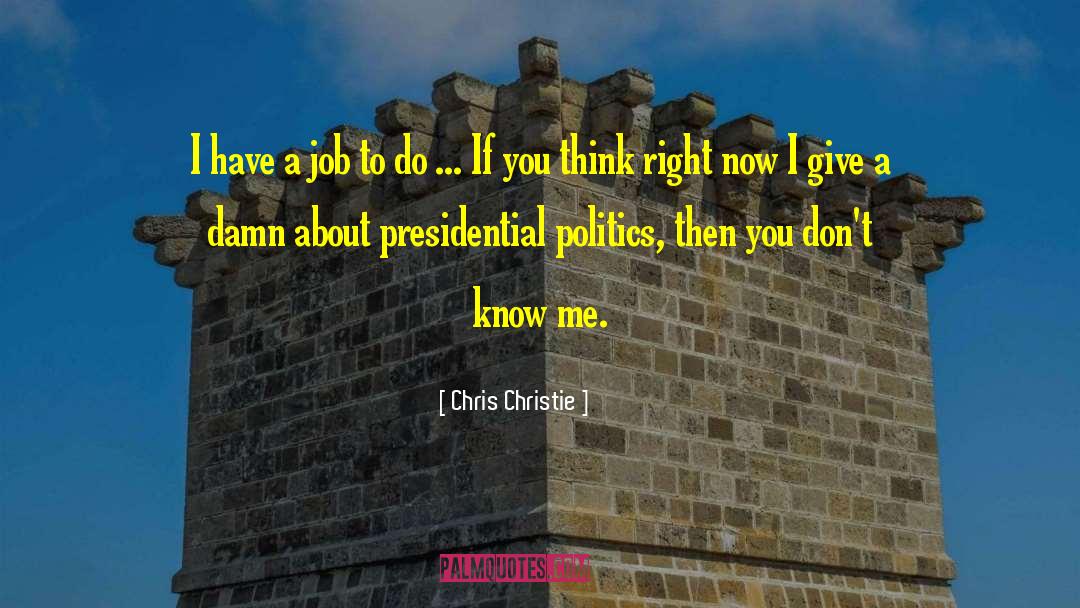 Presidential Politics quotes by Chris Christie