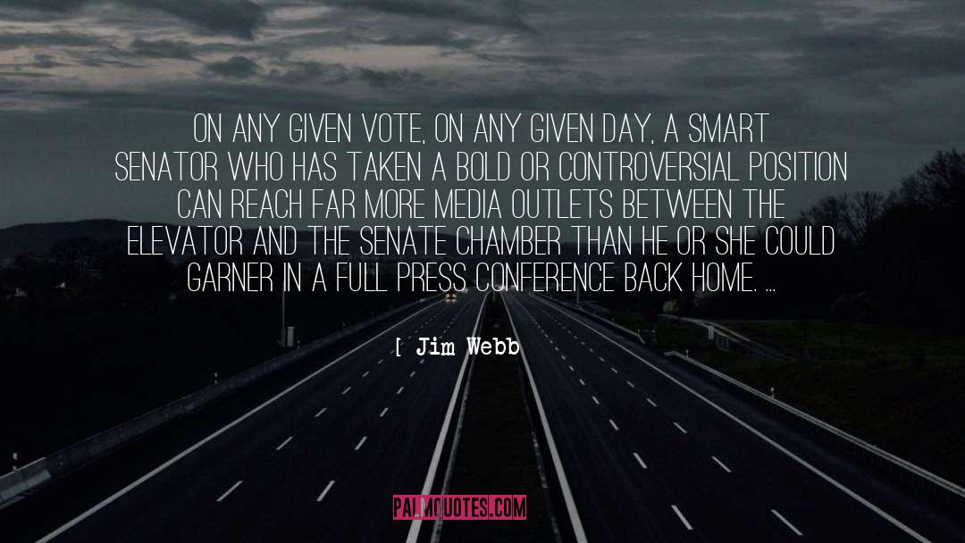 Press Conference quotes by Jim Webb