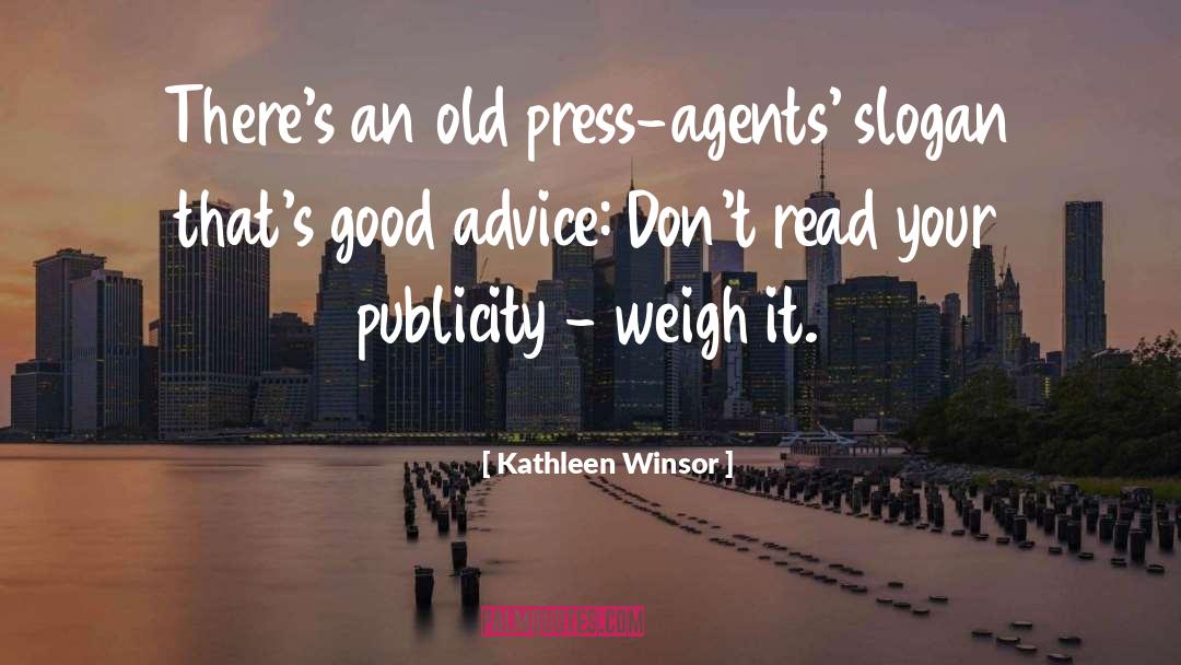 Press In quotes by Kathleen Winsor
