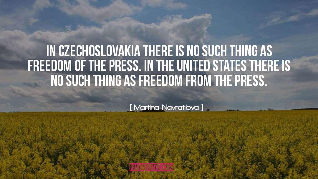 Press In quotes by Martina Navratilova