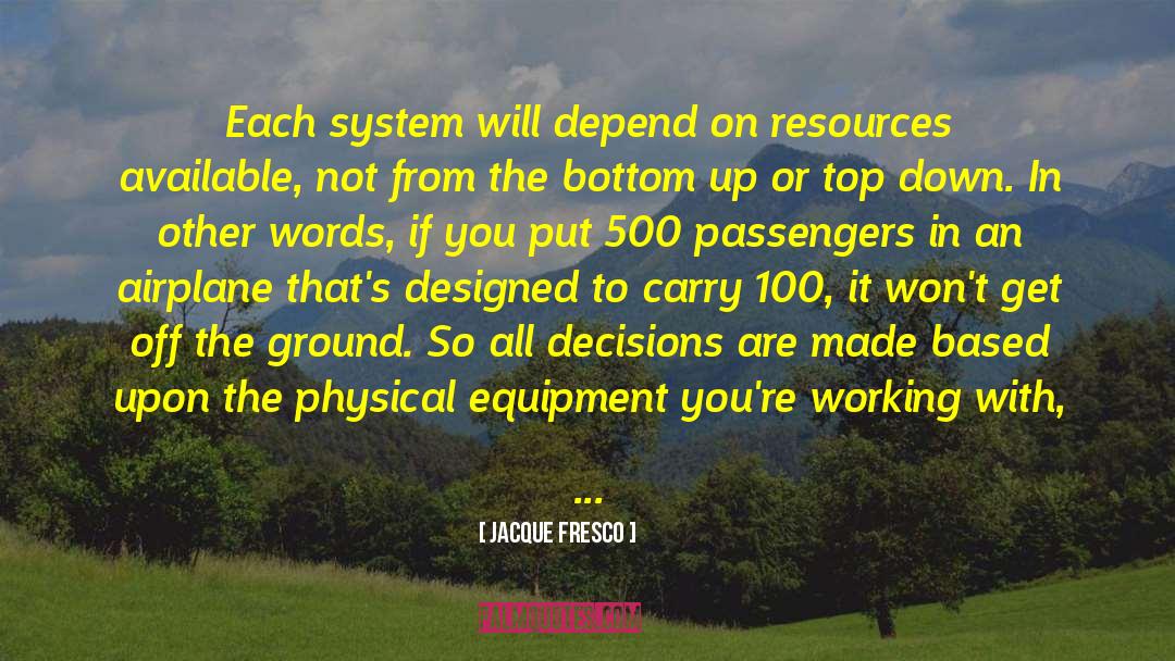 Pressure Equipment quotes by Jacque Fresco