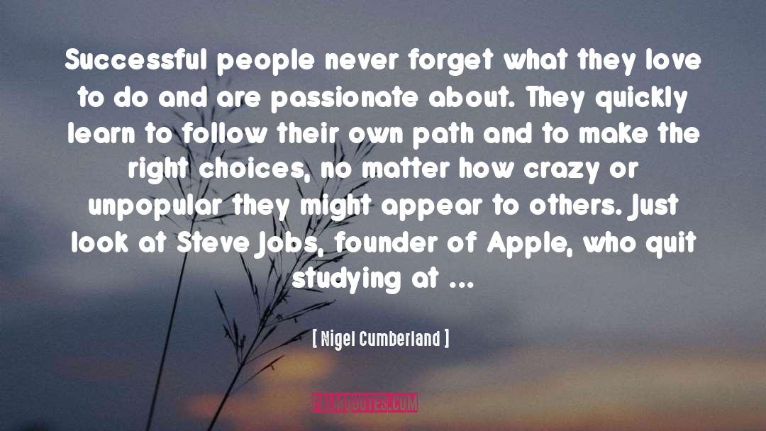 Prestigious quotes by Nigel Cumberland