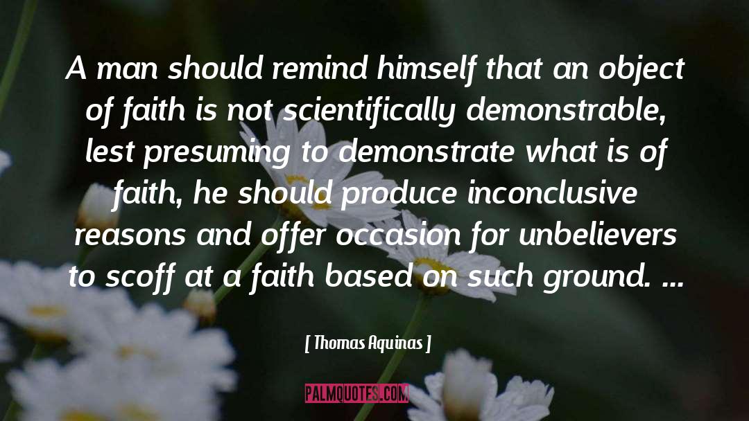 Presuming quotes by Thomas Aquinas