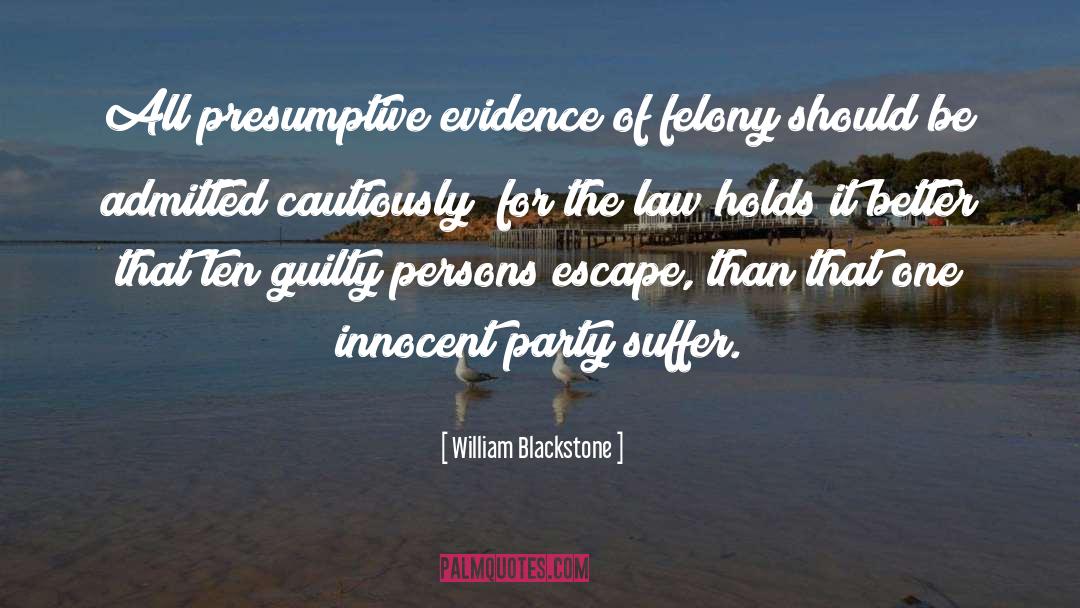 Presumptive Eligibility quotes by William Blackstone