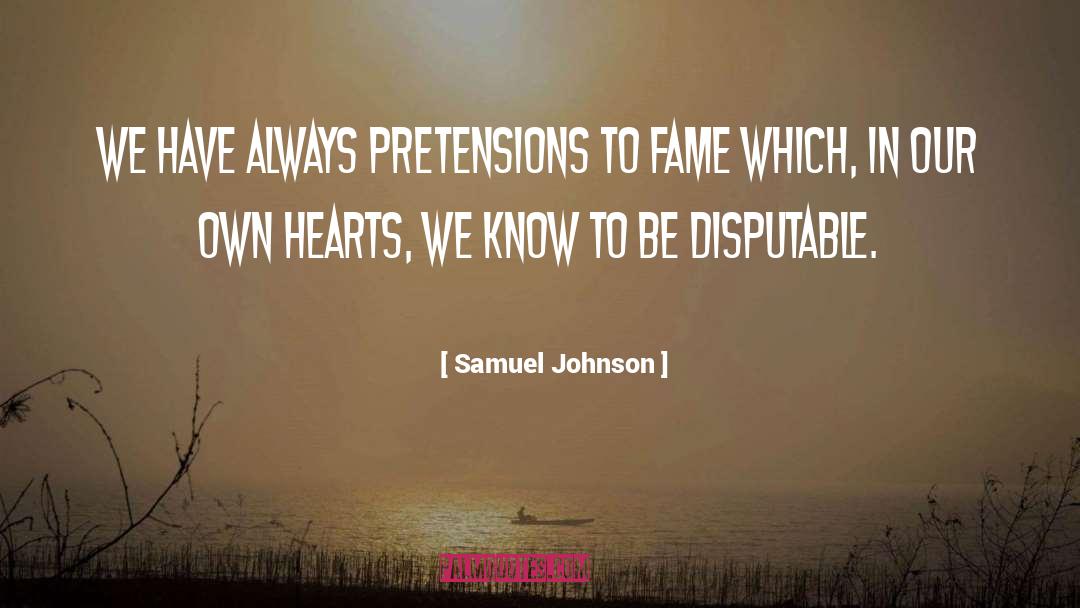 Pretensions quotes by Samuel Johnson