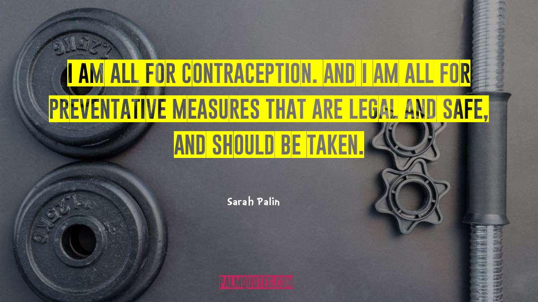 Preventative quotes by Sarah Palin