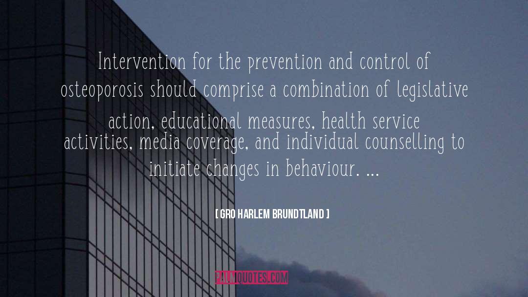 Prevention quotes by Gro Harlem Brundtland