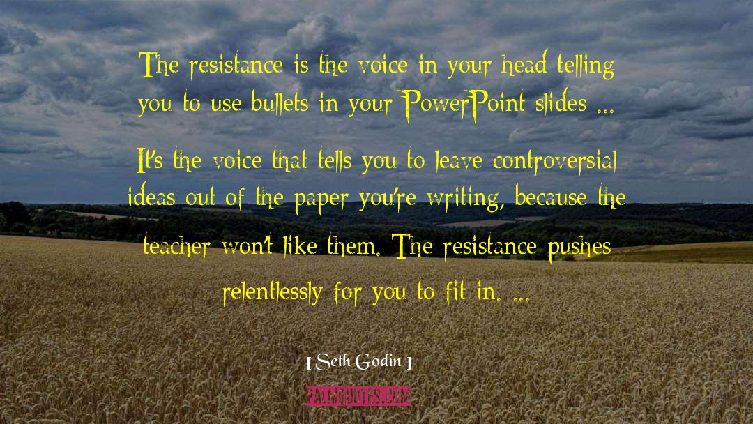 Prezentacija Powerpoint quotes by Seth Godin