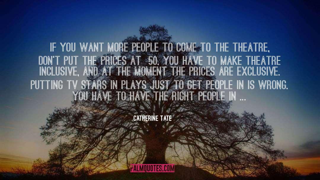 Prices quotes by Catherine Tate