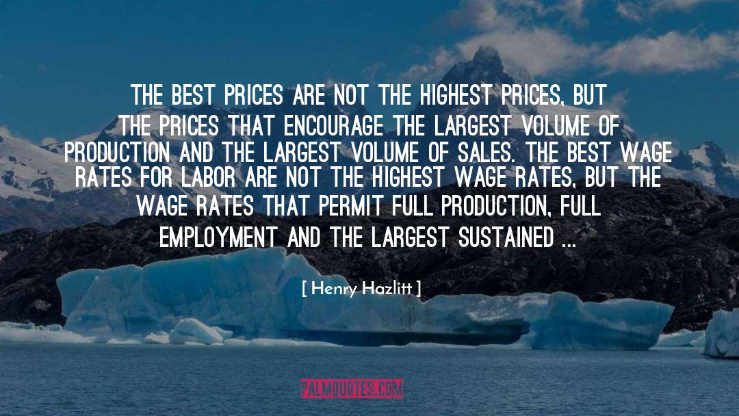 Prices quotes by Henry Hazlitt