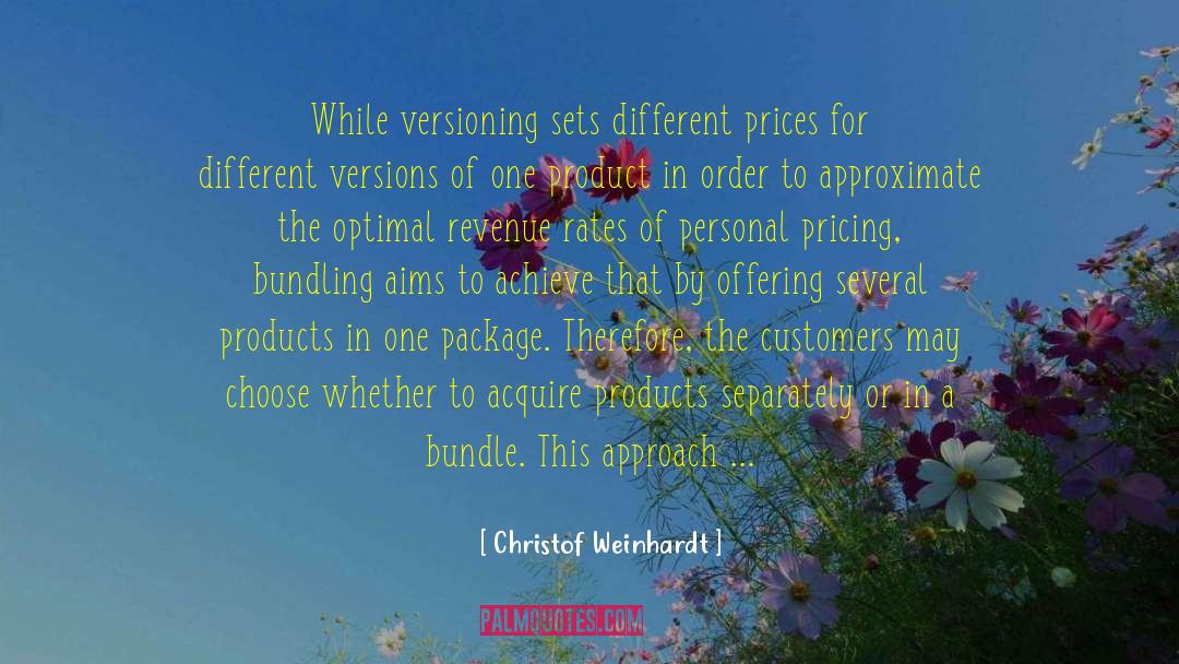Pricing quotes by Christof Weinhardt