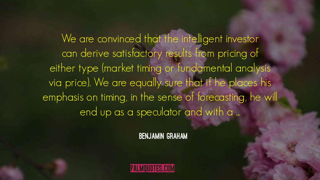 Pricing quotes by Benjamin Graham