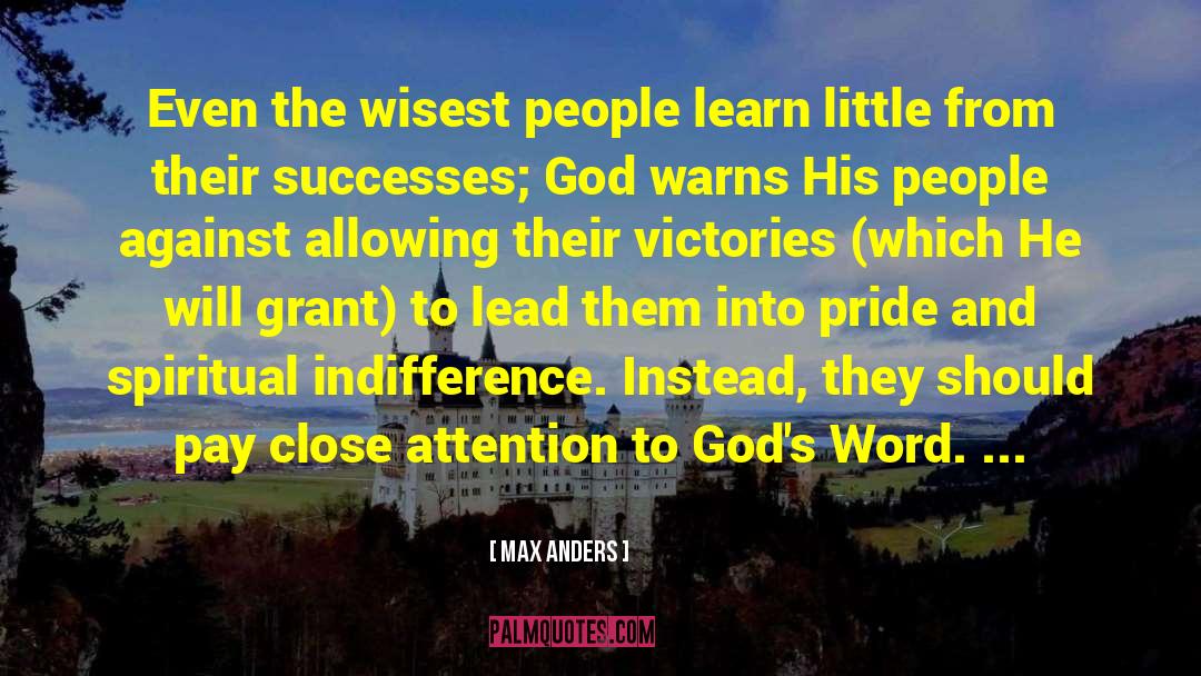 Pride Humility quotes by Max Anders