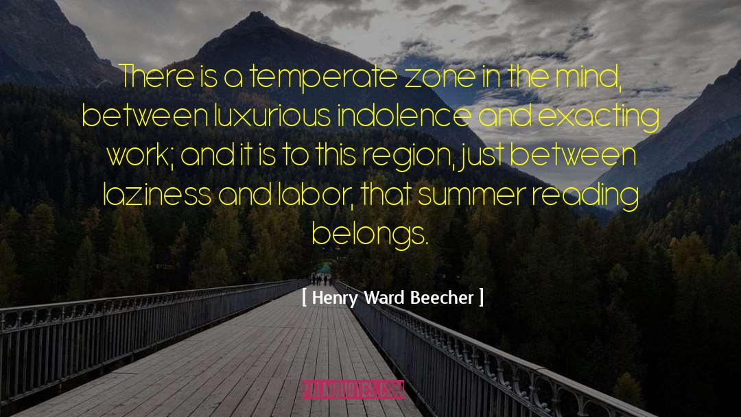 Pride In Work quotes by Henry Ward Beecher