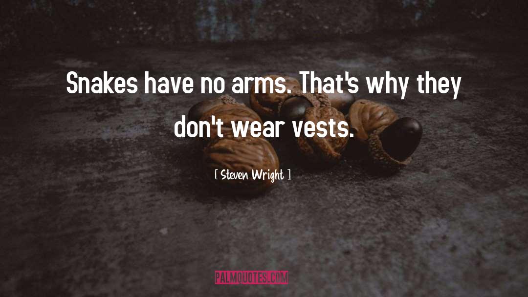 Prieka Vests quotes by Steven Wright