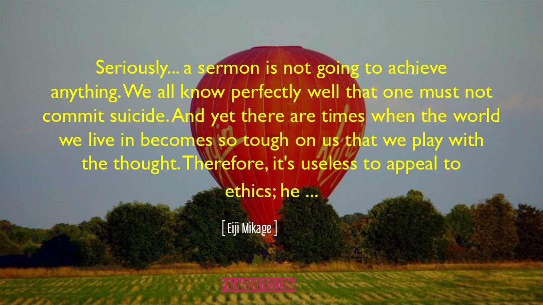 Priest S Sermon quotes by Eiji Mikage