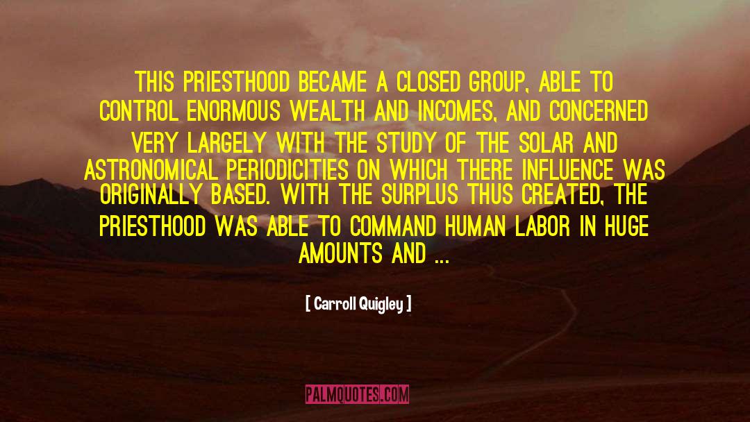 Priesthood quotes by Carroll Quigley