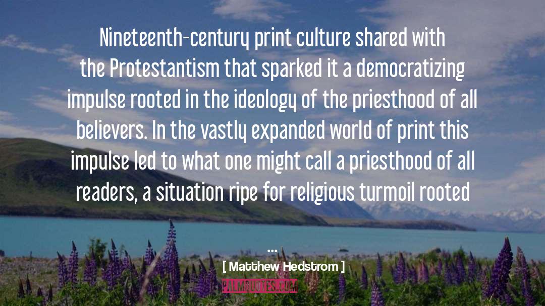 Priesthood quotes by Matthew Hedstrom