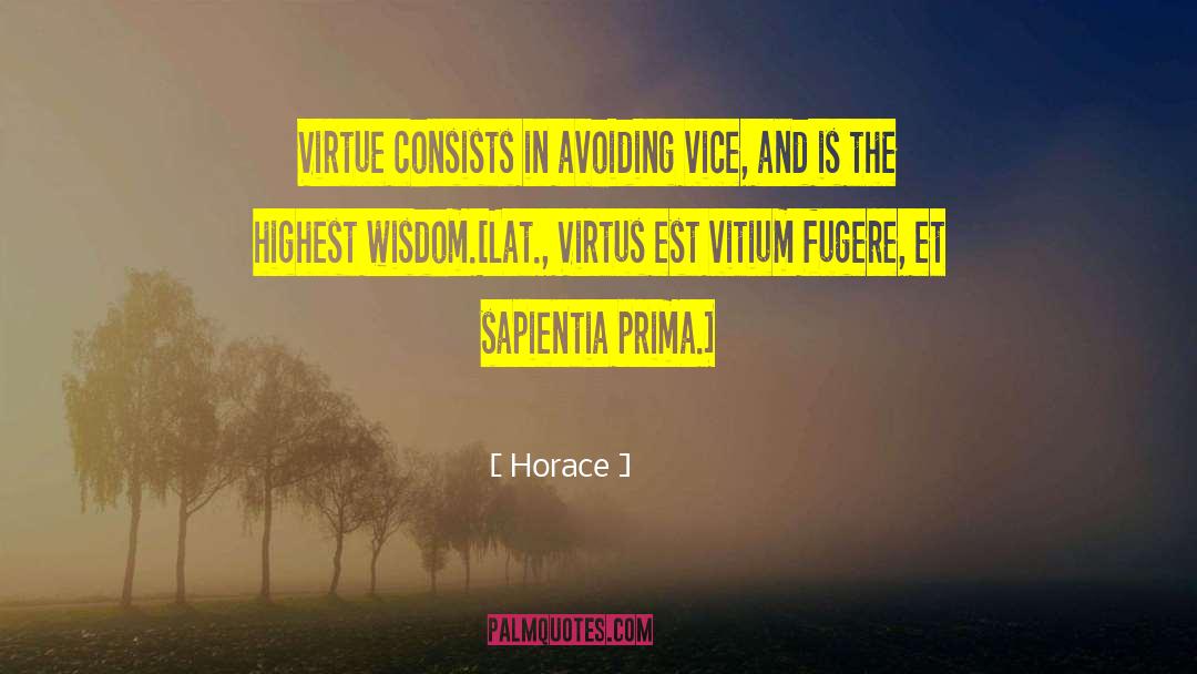 Prima quotes by Horace