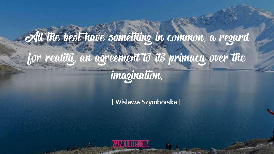 Primacy quotes by Wislawa Szymborska