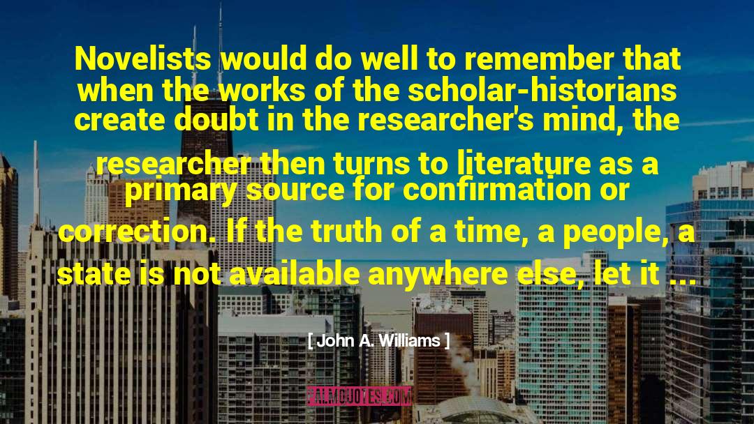 Primary Source quotes by John A. Williams