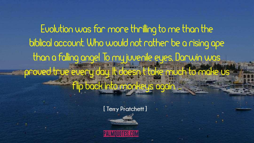 Primates Evolution quotes by Terry Pratchett