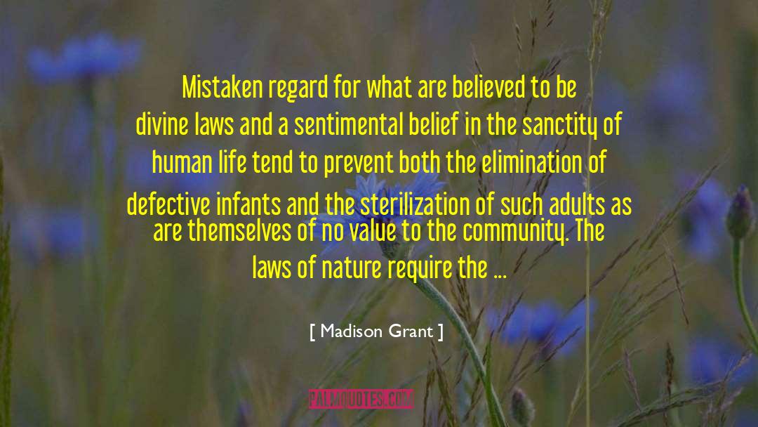 Primitive Human Nature quotes by Madison Grant
