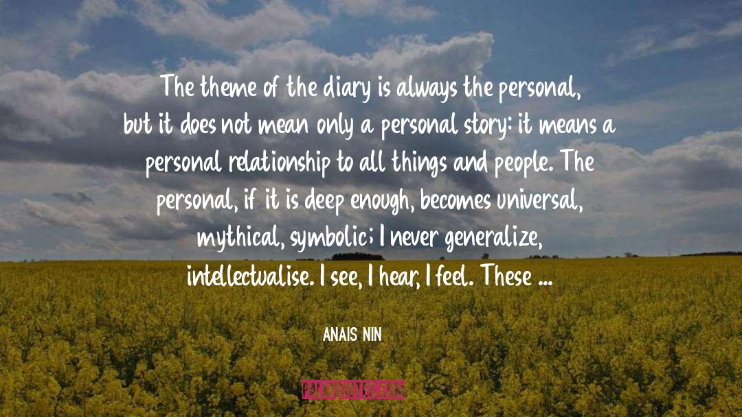Primitive quotes by Anais Nin