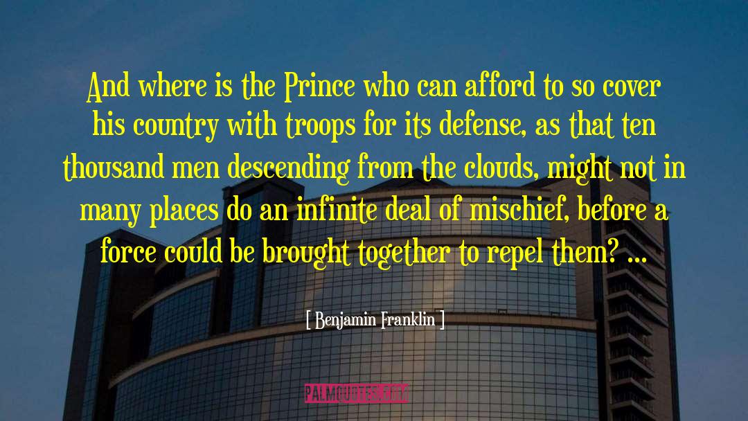 Prince Garan quotes by Benjamin Franklin