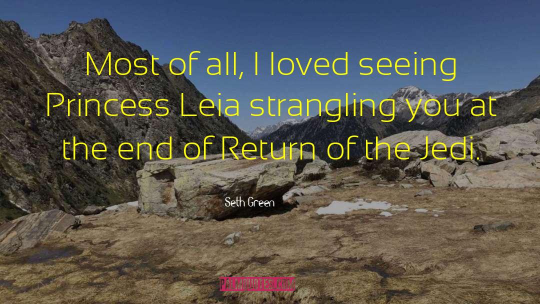 Princess Leia quotes by Seth Green