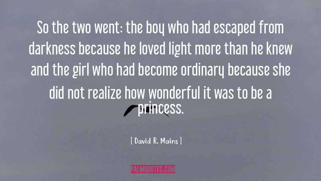 Princess quotes by David R. Mains