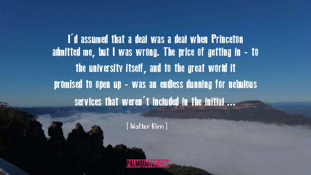 Princeton quotes by Walter Kirn