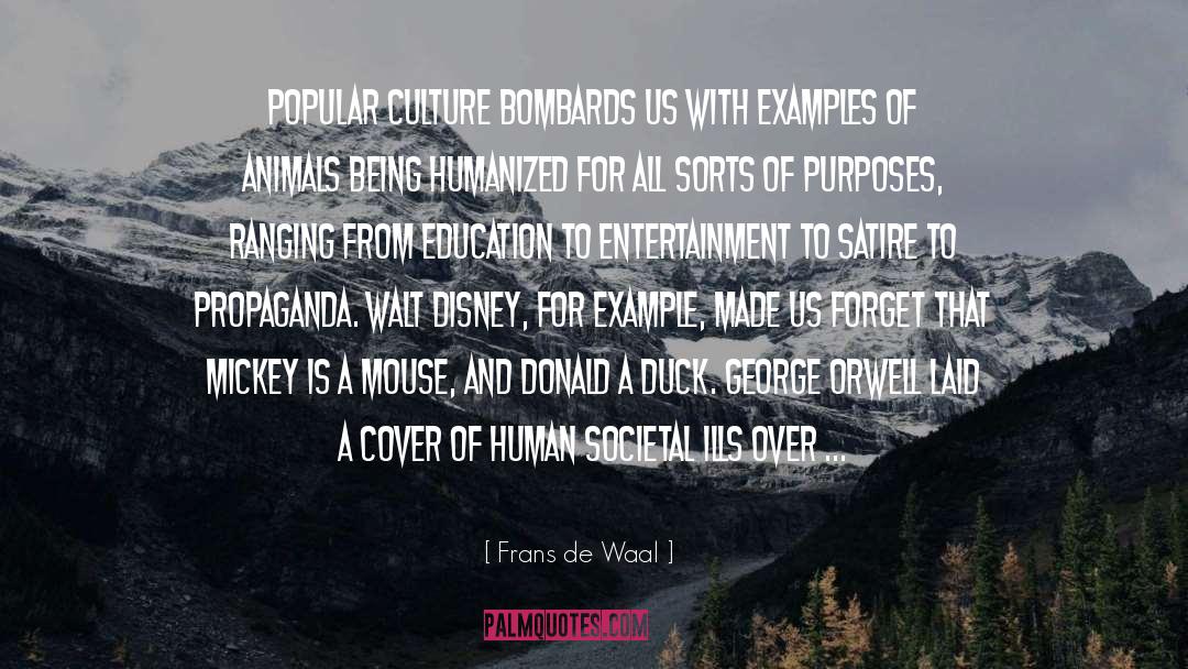 Principes De Disney quotes by Frans De Waal