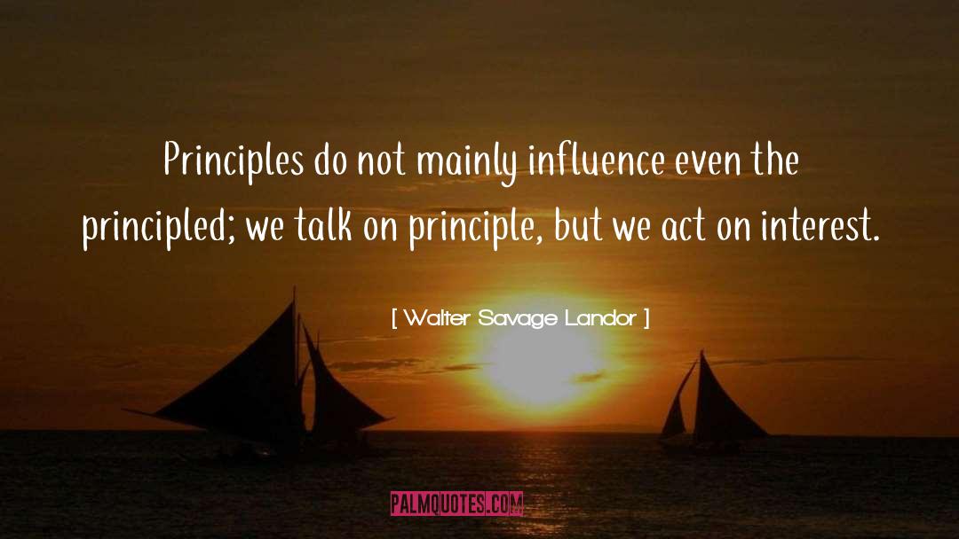 Principled quotes by Walter Savage Landor