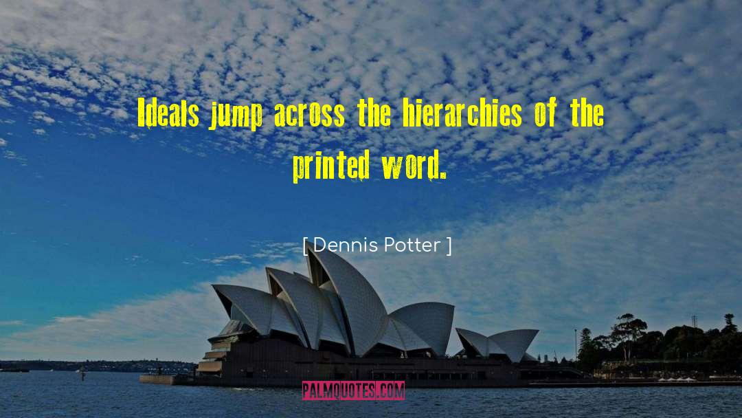 Printed Word quotes by Dennis Potter