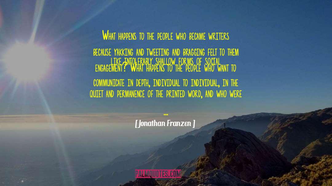 Printed Word quotes by Jonathan Franzen